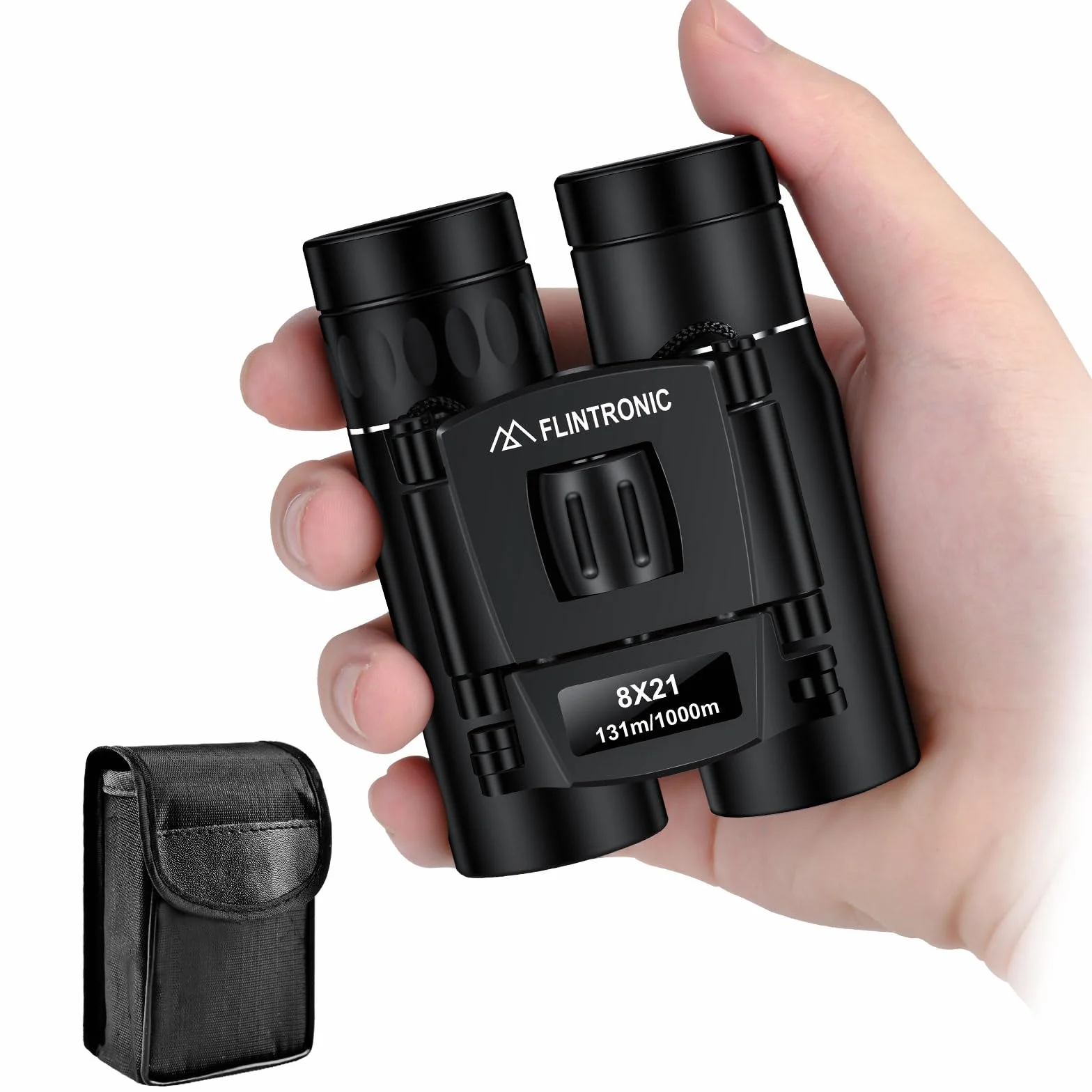 Flintronic Mini lornetka teleskopowa 8 x 21 HD, wodoodporna, przenośna, składana, kompaktowa, kieszonkowa, mała i lekka, dla dorosłych, polowania, zwiedzania, obserwacji ptaków, wędrówek