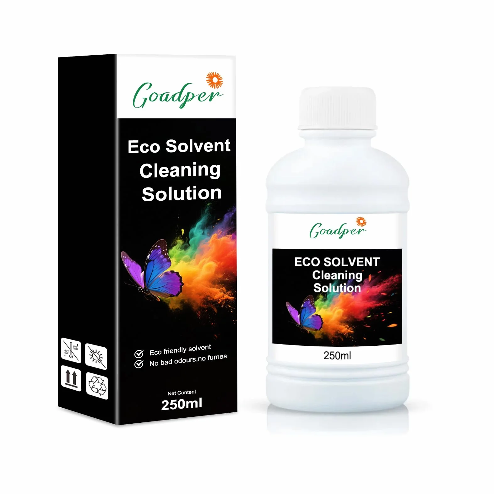 Eco Solvent Solution de Nettoyage d'encre 250 ml Compatible Epson DX5 DX7 DX9 DX10 DX11 Tête d'impression Roland Mimaki Mutoh