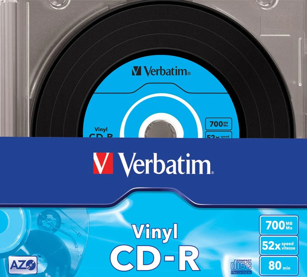 Verbatim Data Vinyl CD-R 700 Mo 52x Boîtier CD étroit