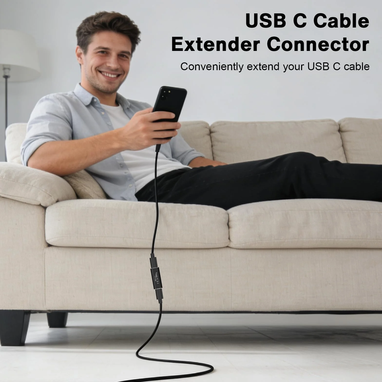 Adapter USB C 3.1 (4 sztuki), adapter USB C żeński na żeński, złącze męskie typu C na męskie do MacBooka Pro, tabletu, Samsung Galaxy i innych