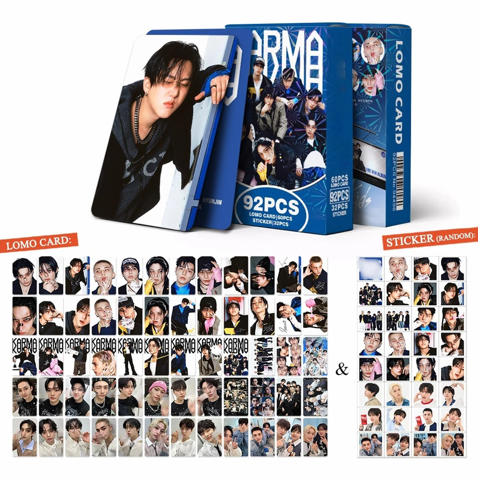 Yuto Album de cartes photo 92 pièces Karma Lomo Cartes Lomo