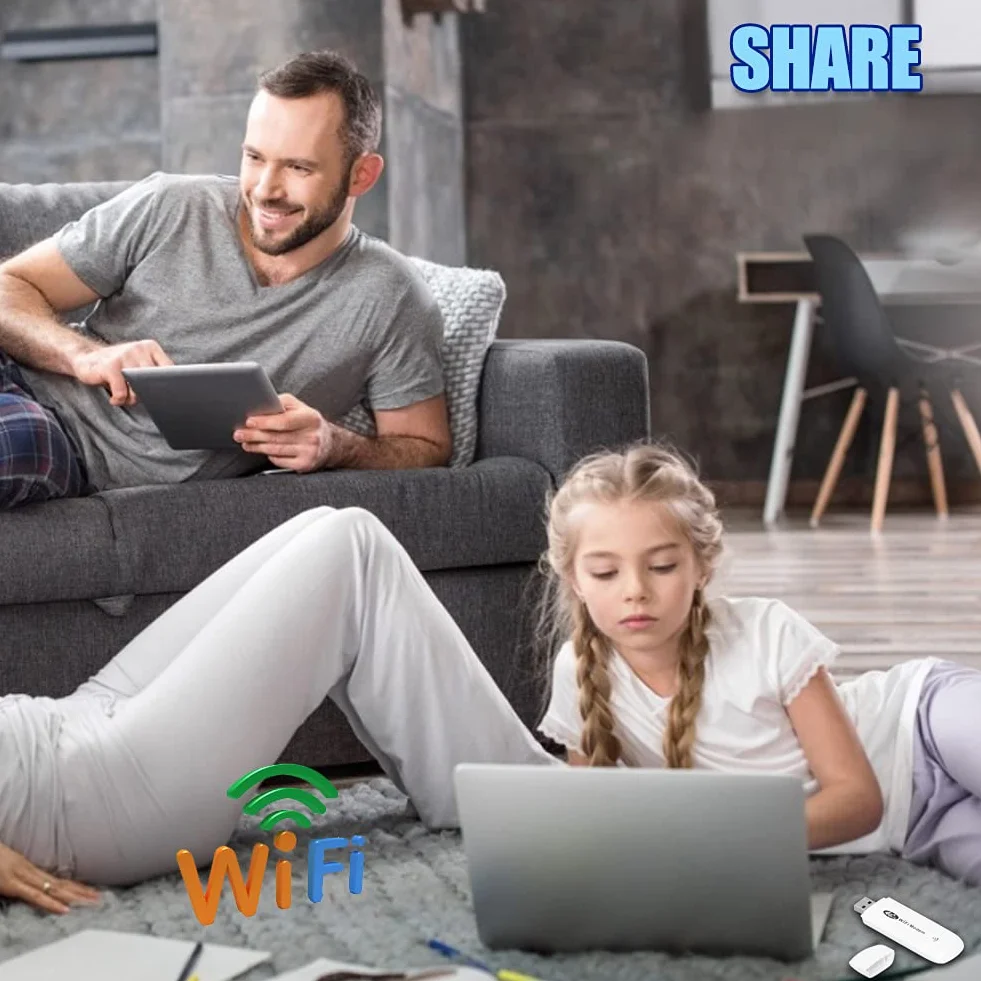 Modem WiFi 4G LTE Dongle avec Fente pour Carte SIM