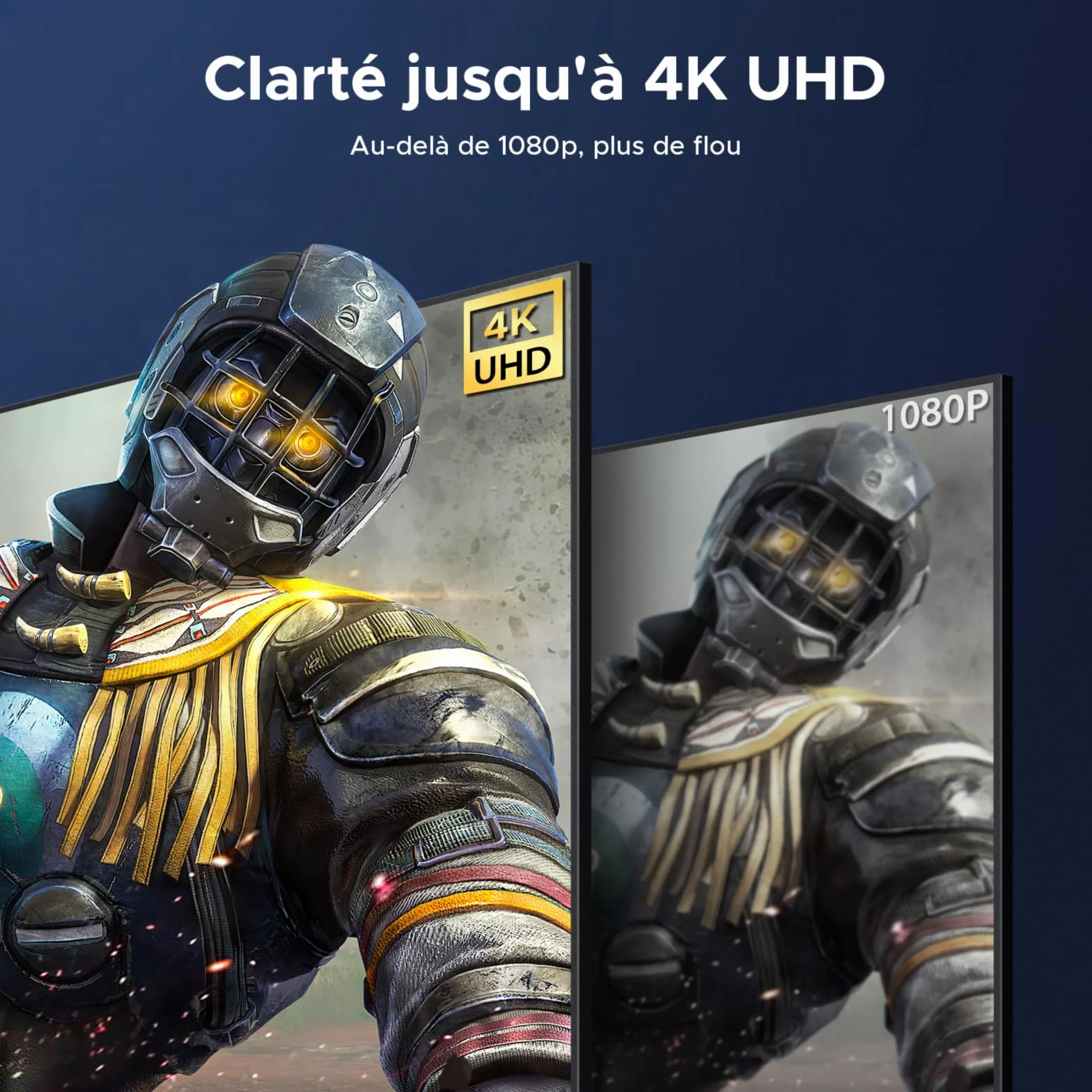 WARRKY Câble DisplayPort 4K vers HDMI 1440P 60Hz 1080P 120Hz 1.8M