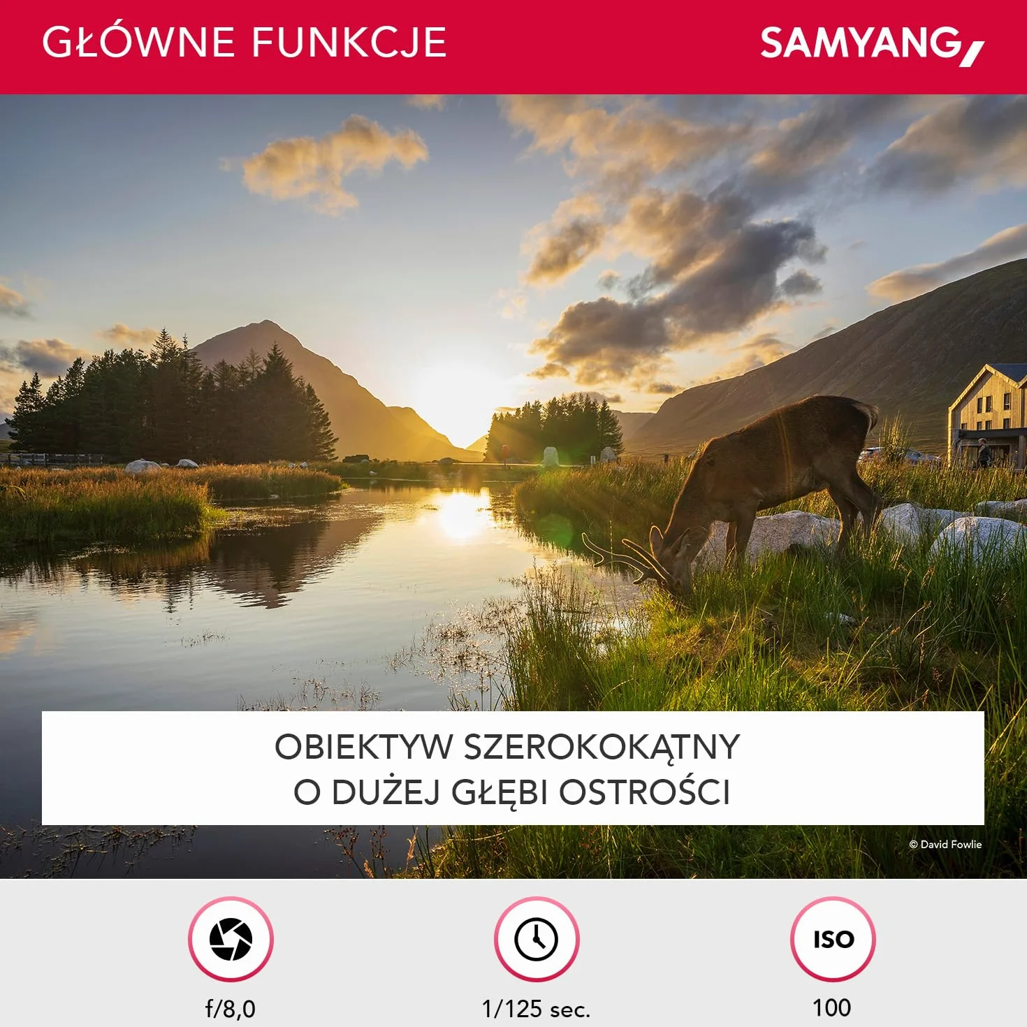 Samyang F 2.8 22841 Obiektyw, Czarny, 18mm