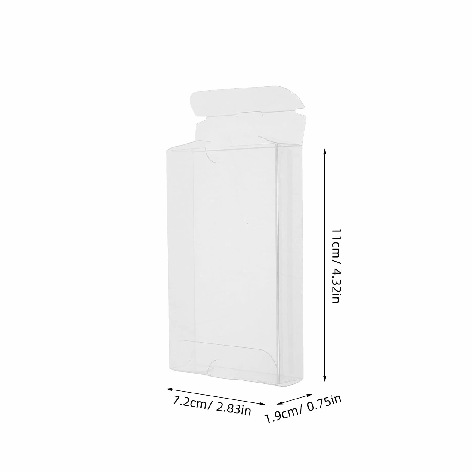 NUOBESTY Étui de Cassette Audio en PVC Transparent Lot de 10 Boîtes de Rangement Protection Anti-Poussière