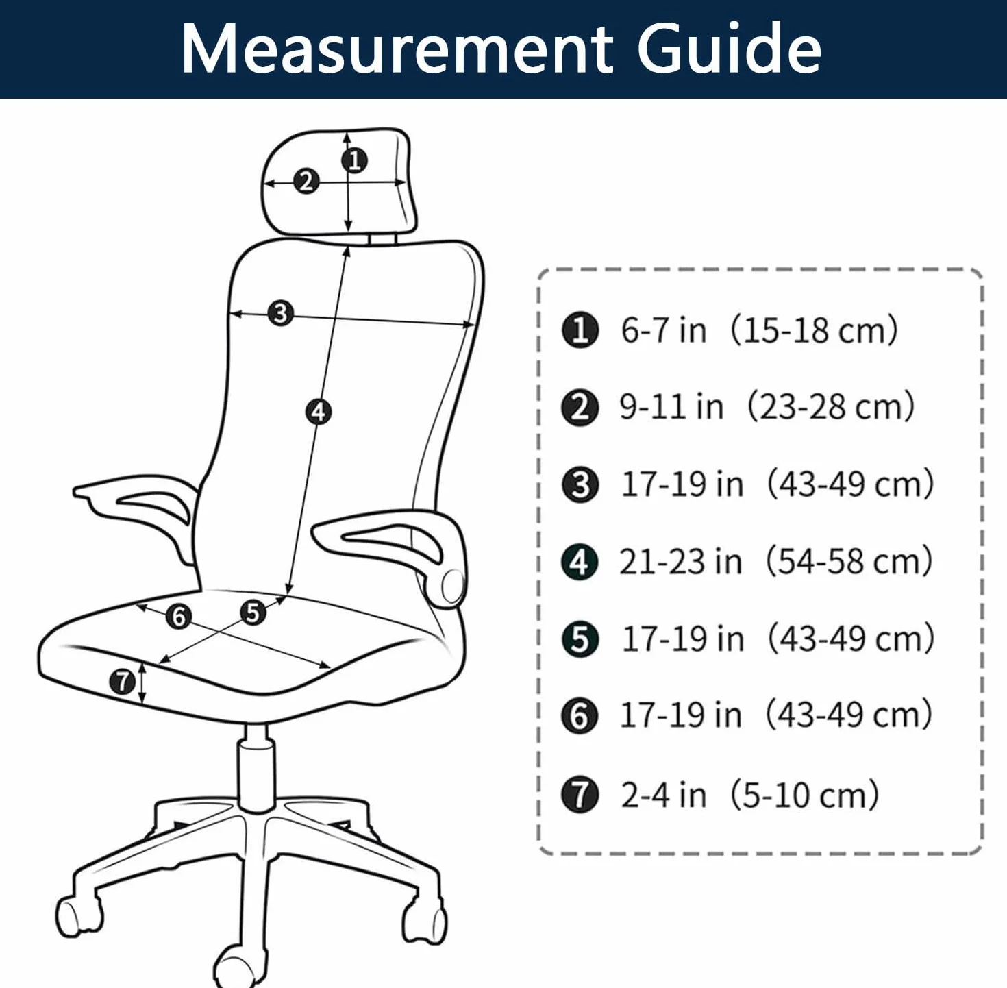 Housse De Chaise De Bureau Extensible avec Housse D'appui-tête, Lavable, Vert, Taille Unique