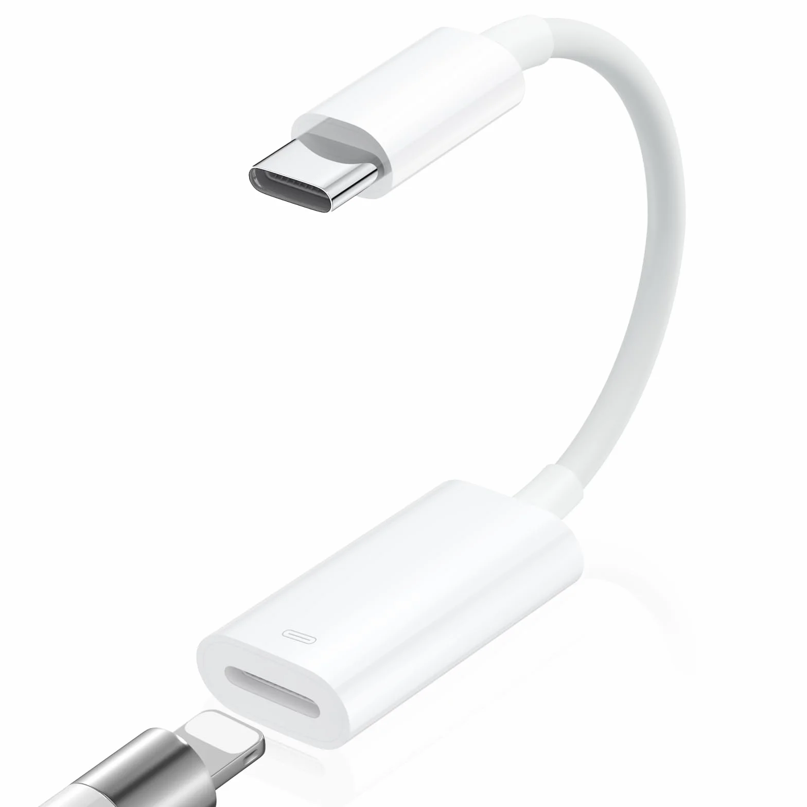 AXFEE Adaptateur Jack Audio USB C, 3in1 Type-C vers Lightning avec DAC Puce pour iPhone 15 Pro Max Plus iPad MacBook