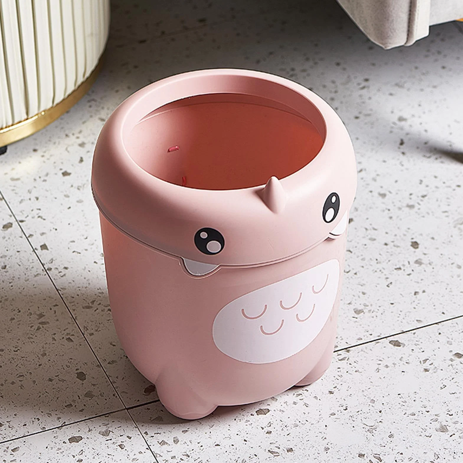 Poubelle Enfant Dinosaure Mignonne Grande Capacité Rangement Déchets Salle De Bain