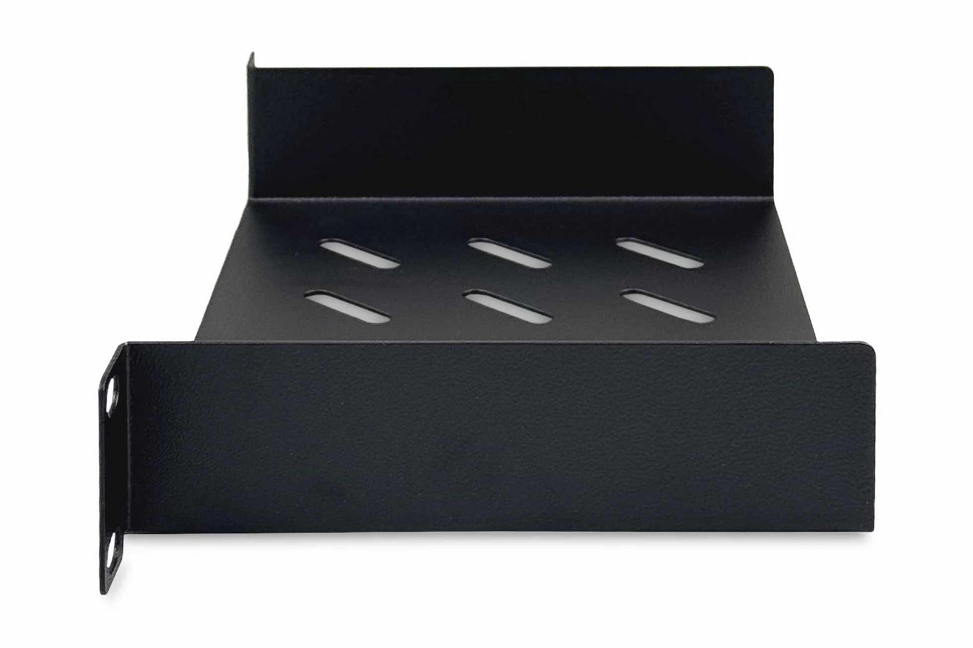 DIGITUS Étagère 1U 10 pouces (254 mm) pour armoire réseau 150 mm profondeur tôle d'acier perforée Noir