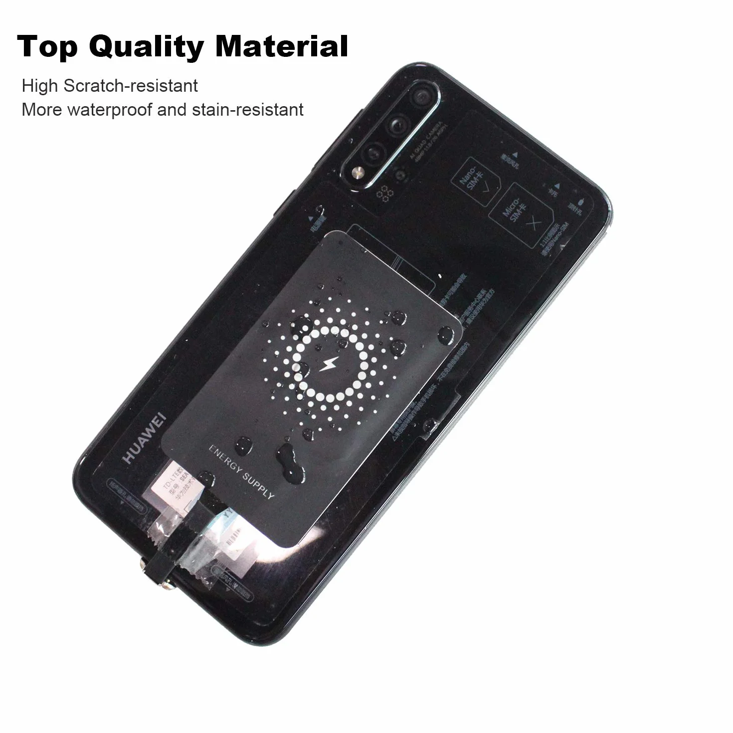 MyMAX Super szybki 1300mA Magic Tag Type C Qi bezprzewodowy odbiornik ładowania i adapter do Google Pixel, Samsung, Huawei, LG, Sony, Motorola, Nokia, HTC i innych telefonów USB-C z systemem Android