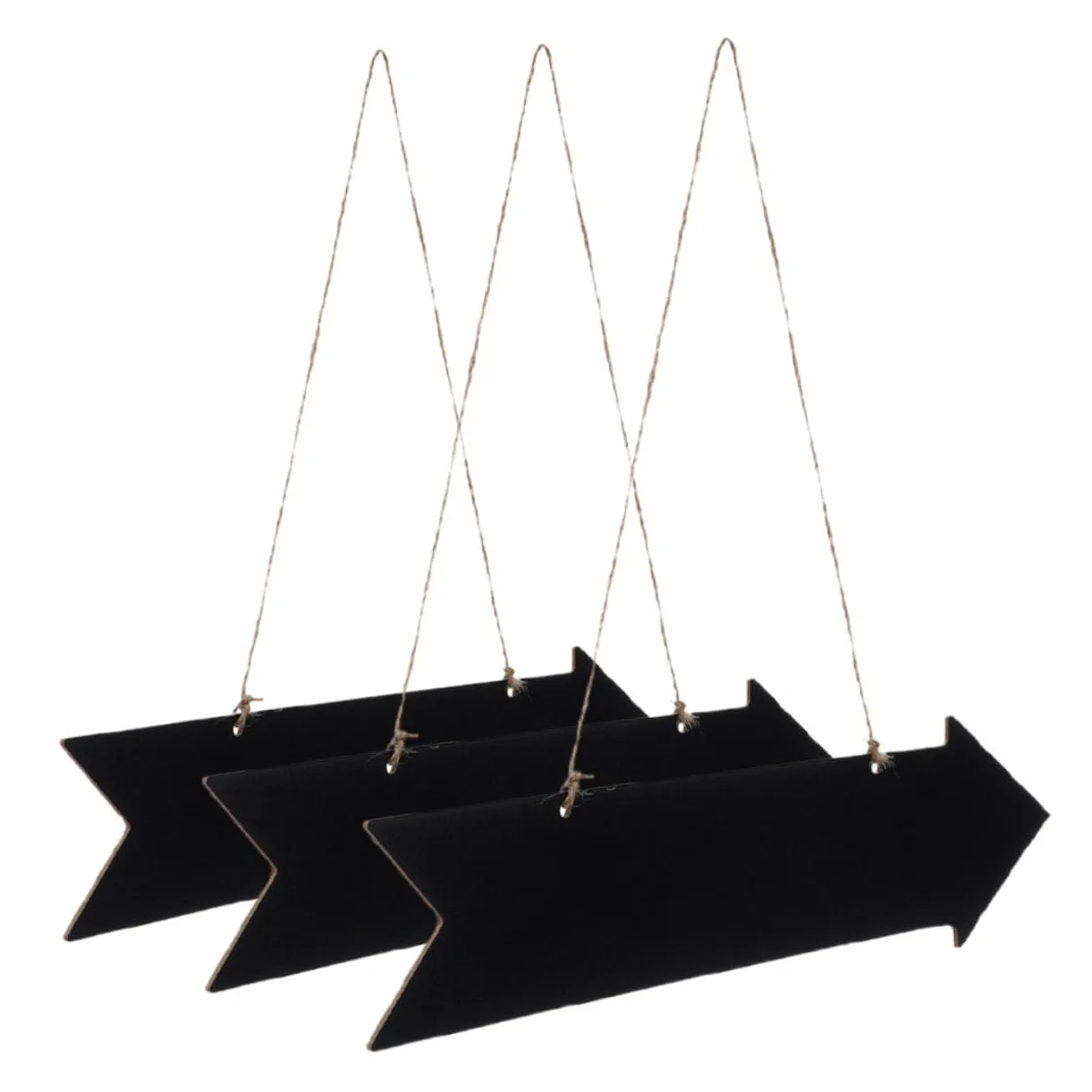 Panneau Fléché en Bois Foncé pour Décoration Murale Maison, Surface Lisse pour Écriture Claire