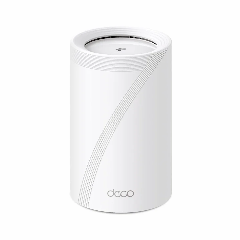 TP-Link Deco BE65 Wi-Fi 7 Mesh WLAN Set(3 szt.), Tri-Band, 6G, 320 MHz Channel, MLO, Sieć gościnna, 4x porty 2,5 G, 1x USB 3.0, WPA3, OFDMA, MU-MIMO, AI-Driven Mesh, HomeShield, Biały