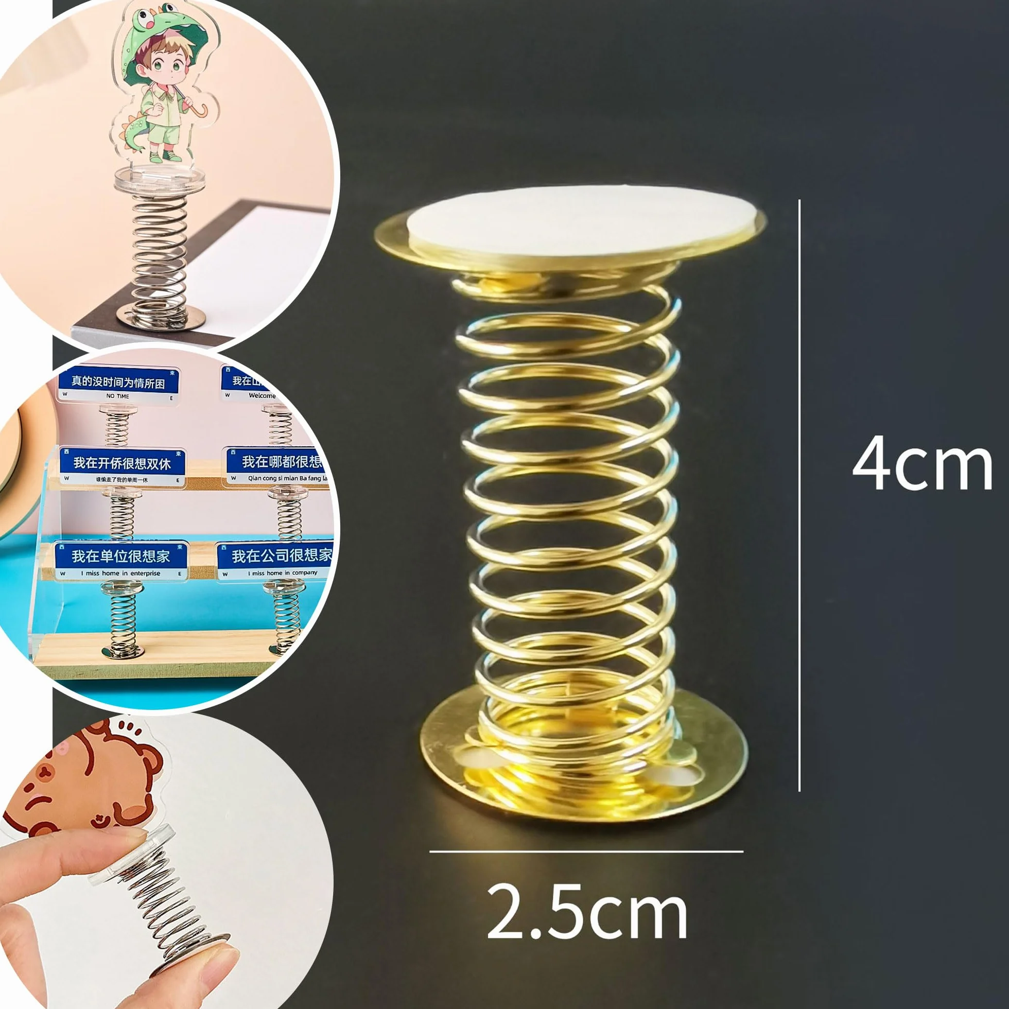 10 Pièces Support à Ressort Poupée Secouant la Tête Accessoire Voiture Bricolage