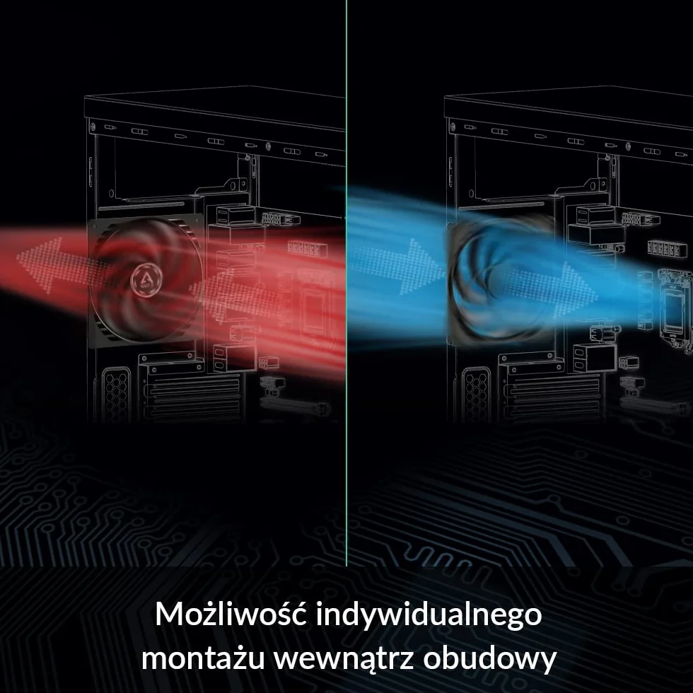 ARCTIC P8 Silent – 80 mm wyjątkowo cichy wentylator, zoptymalizowany pod kątem ciśnienia statycznego, niemal bezgłośny silnik wentylatora, wentylator obudowy, PC, 1600 rpm - Czarny