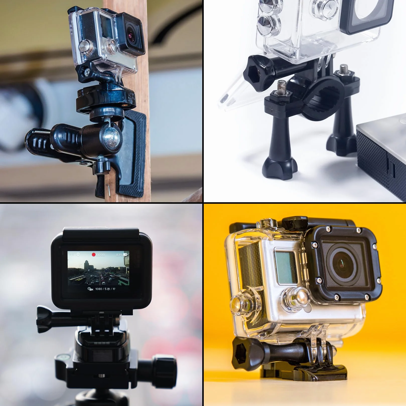 12 w 1 podkładkami samoprzylepnymi, do akcesoriów do mocowania kasku, do mocowania, zakrzywione uchwyty samoprzylepne kompatybilne z GoPro Hero Session 4/3/3+/2 DJI Osmo kamerami sportowymi