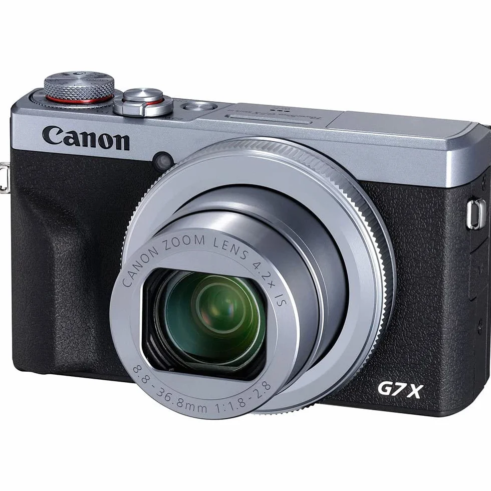 Canon PowerShot G7 X Mark III aparat cyfrowy 20,1 MP, 4,2-krotny zoom optyczny, ekran dotykowy LCD, składany, DIGIC 8, 4 K, Full-HD, Wi-Fi, Bluetooth, funkcja automatycznego przysłaniania, srebrny
