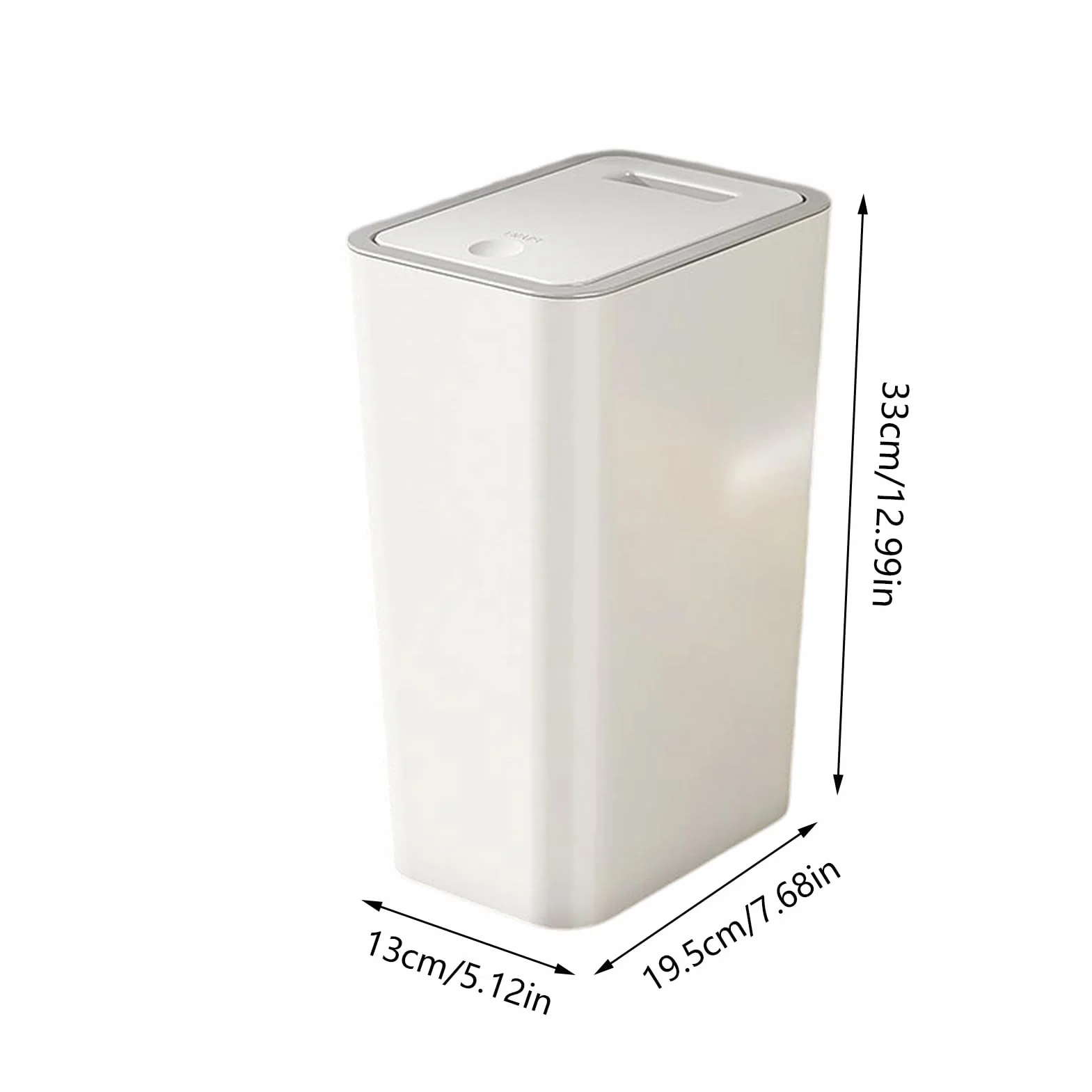Poubelle Avec Couvercle 10L Pour Bureau Maison Salle De Bain Intérieur