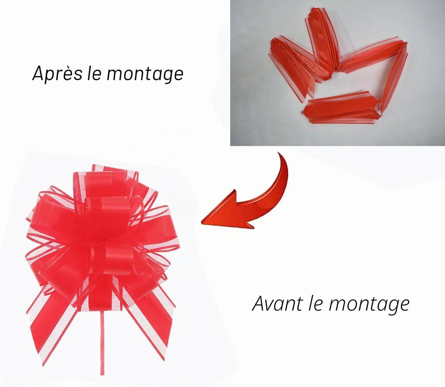 Grands nœuds décoratifs avec Ruban Cadeau 18 cm Vert pour Mariage Anniversaire Noël