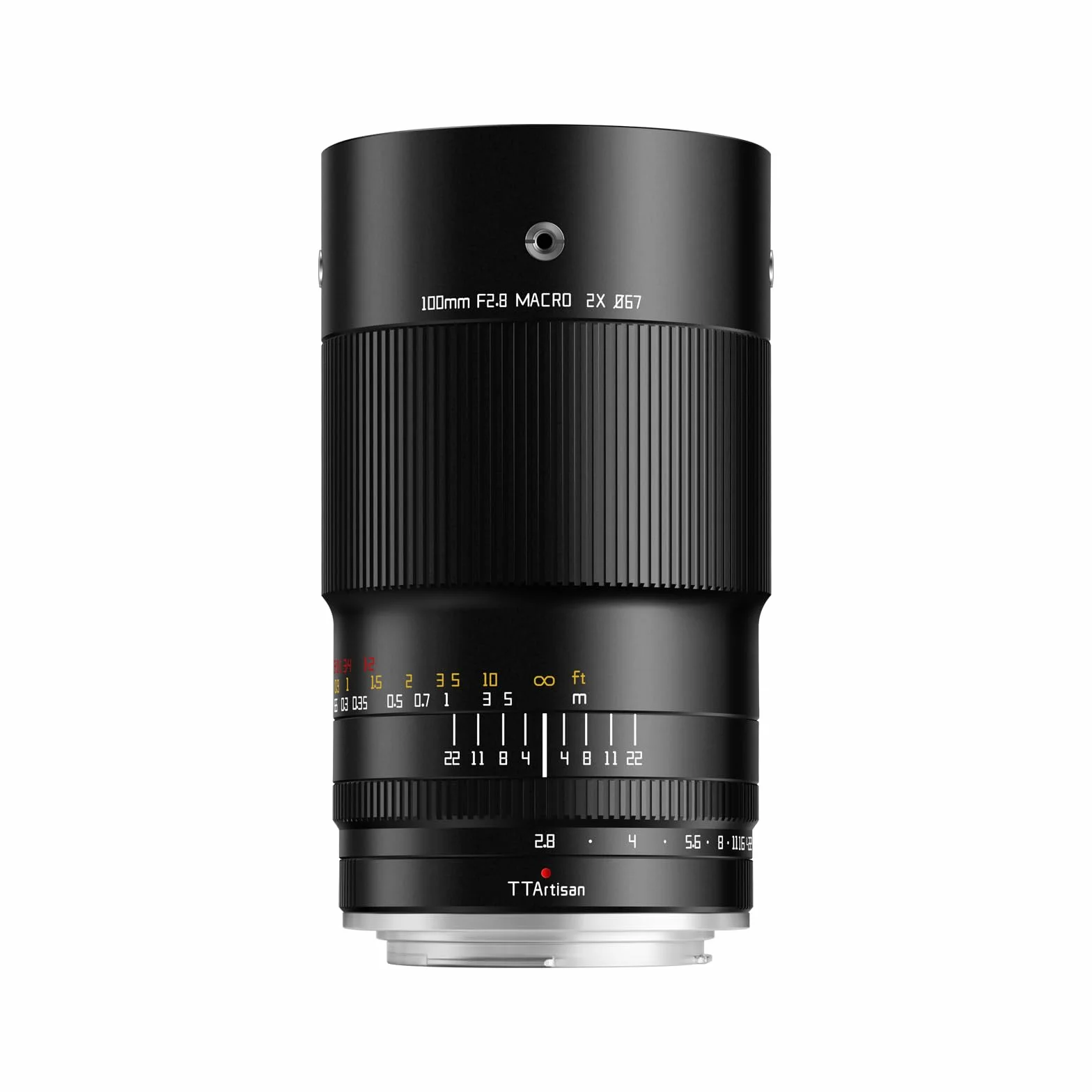 TTARTISAN Obiektyw aparatu 100 mm F2.8 Makro 2X do Nikon F Mount Pełnoklatkowy ręczny obiektyw ustawiania ostrości do fotografii miniaturowej