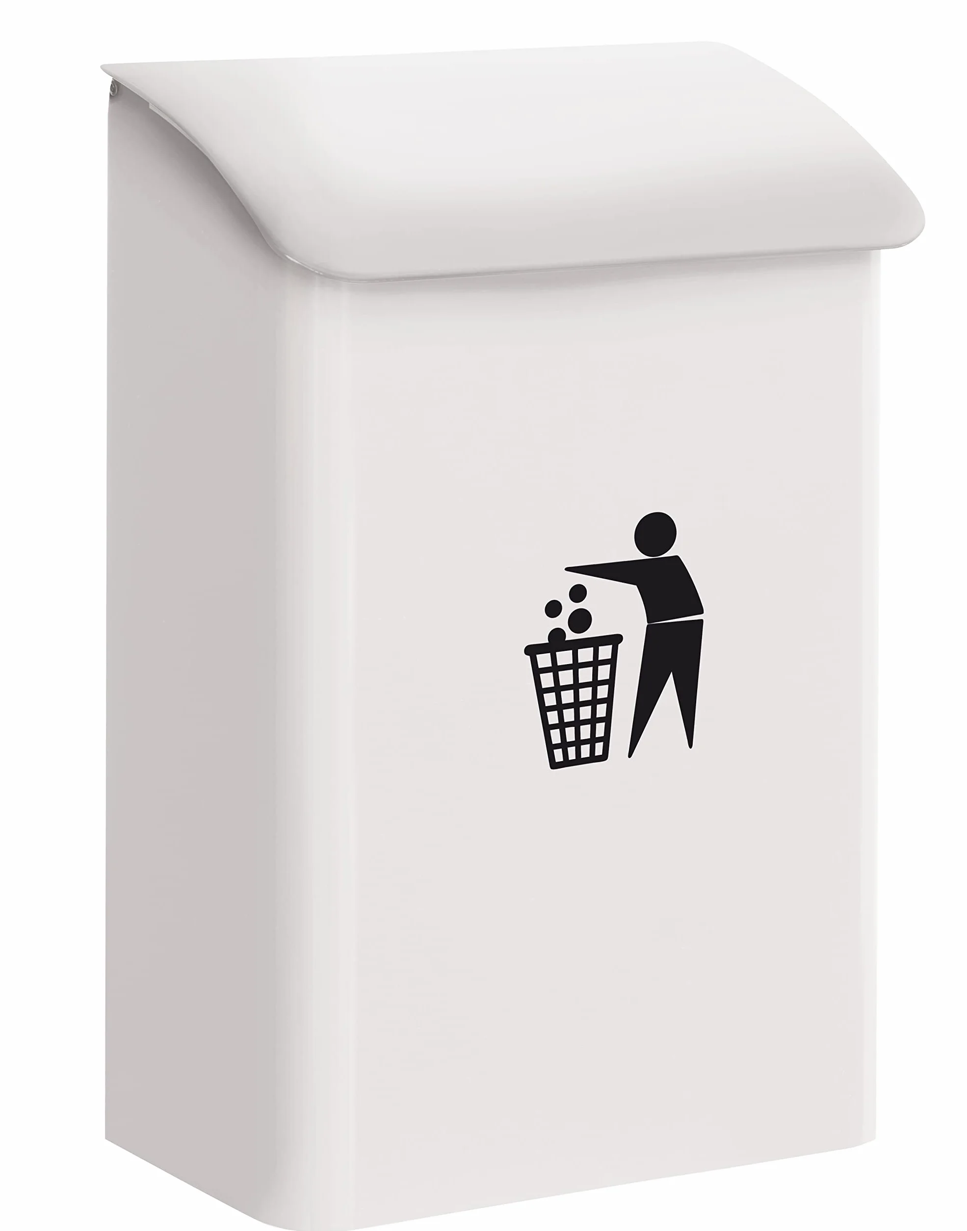 ARREGUI E6101 Poubelle Murale de recyclage en acier 18L Blanc