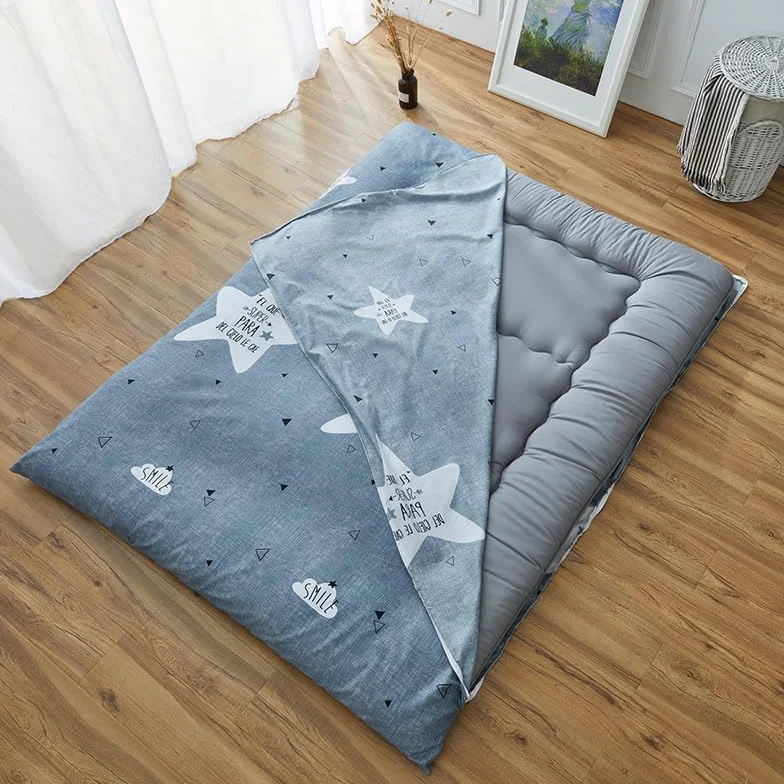 Housse de matelas futon de sol avec fermeture éclair 120x200 cm Rose foncé