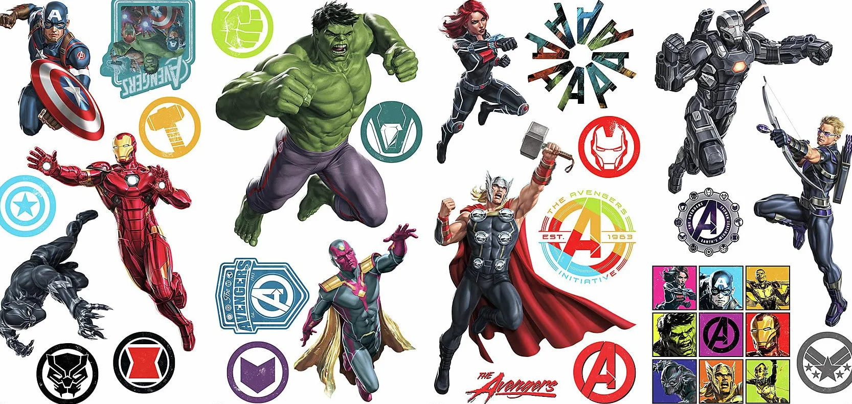 Naklejki Repositionnables Avengers Classic