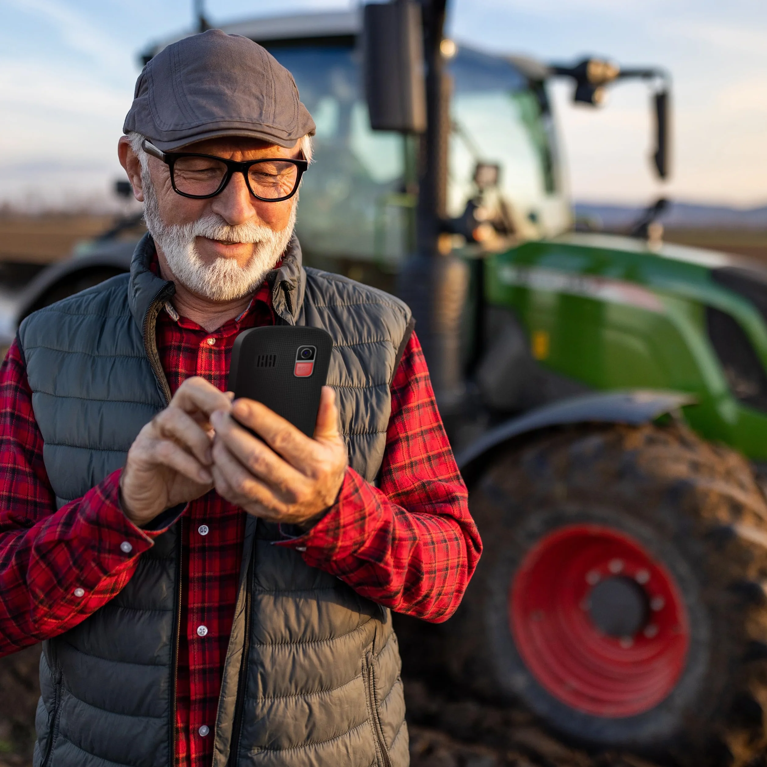 Retoo Telefon komórkowy dla seniorów z dużymi przyciskami i bez umowy, telefon komórkowy dla seniorów z przyciskiem alarmowym SOS, łatwa obsługa, aparat 0,08 MP, akumulator litowo-jonowy 1400 mAh dla