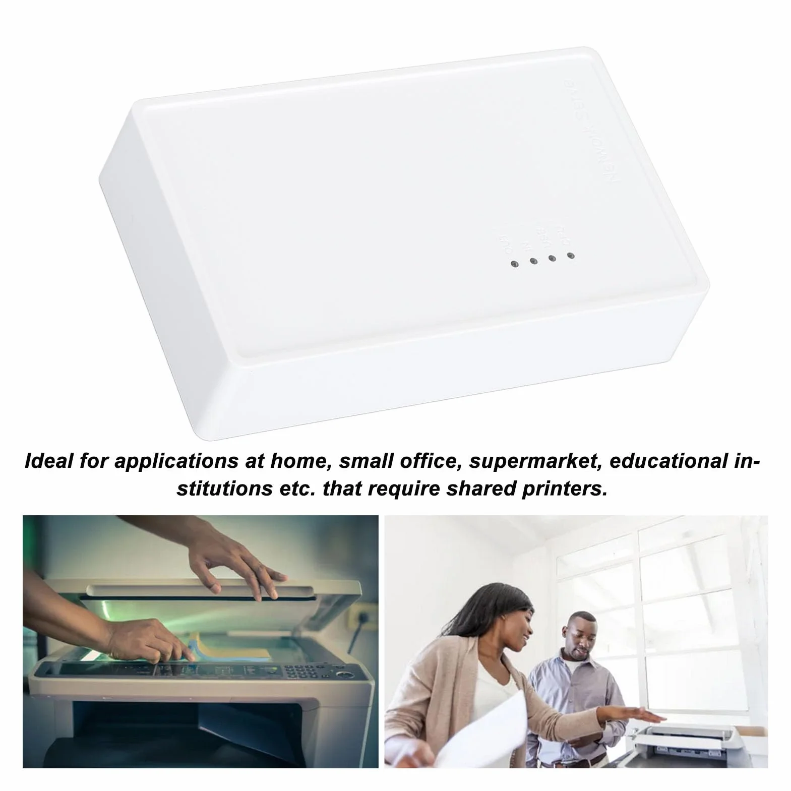 Serveur d'impression sans fil USB 2.0 480 Mbps LAN 10/100 Mbps pour Mac