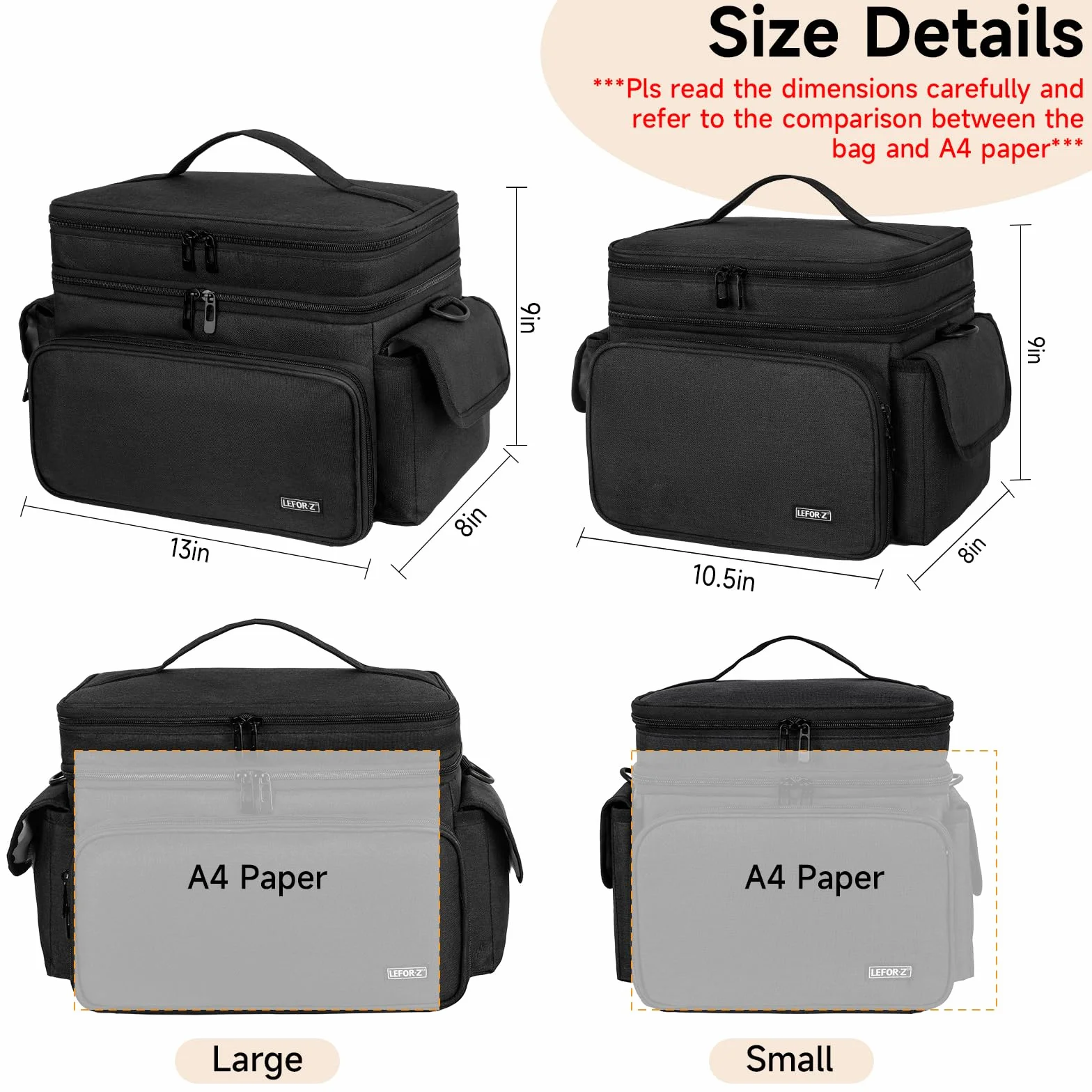 Boite à Couture,Sac de Rangement Couture Double Couche,XL Organisateur de Fournitures de Couture,Boîte à Couture de Voyage Portable,Panier de Couture pour Outils de Couture,Noir (Sac Uniquement)