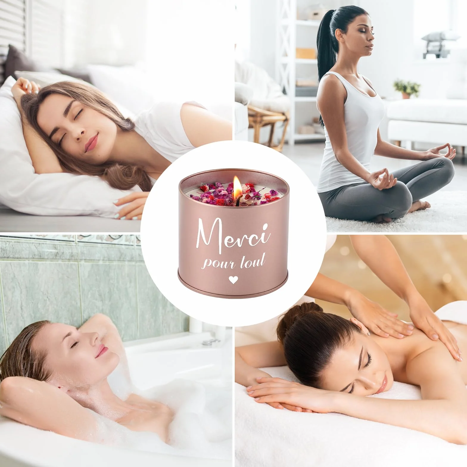 Bougies Parfumées Lavande Merci Maitresse D'école Cadeau 9oz
