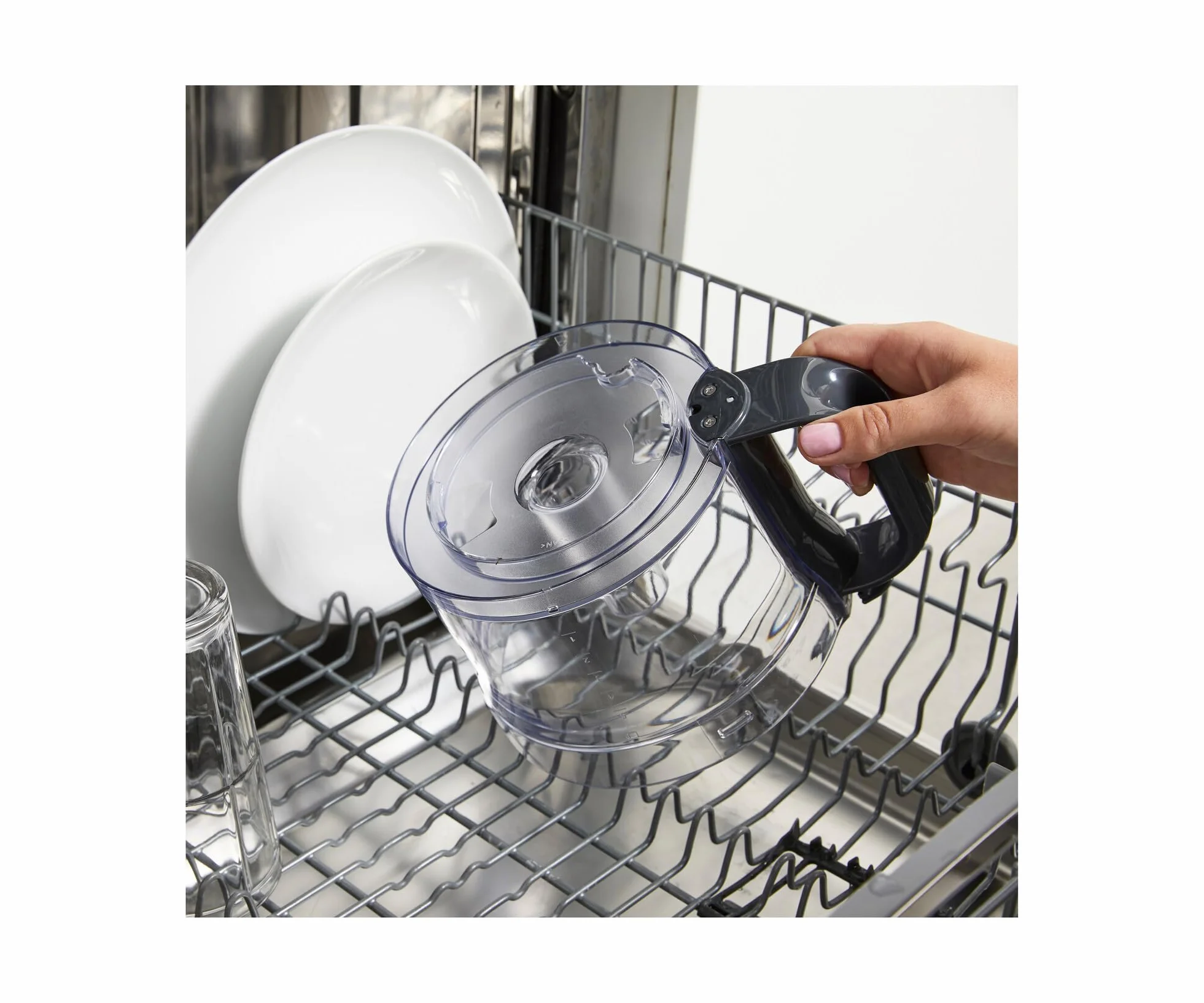 Kenwood Multipro Compact FDP31.020GY Modèle 2023, robot hachoir de cuisine avec 2 vitesses d'usinage + Pulse, bol de 2,1 L, coupe-légumes électrique pour hacher, râper et pétrir, 800 W