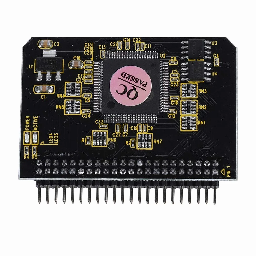 Diyeeni 44-pinowy męski adapter karty IDE do SD, adapter SD na IDE SD/SDHC/SDXC/MMC na adapter IDE do systemu DOS / NT4 / 98SE / ME / 2000 / XP/VISTA/MAC/Linux.