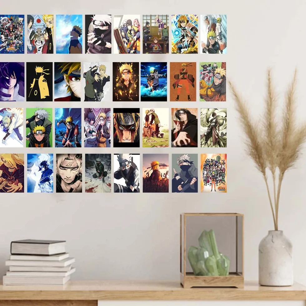 Lot de 50 panneaux de collage mural poster manga décoration anime impression murale