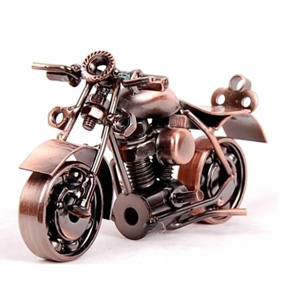 Trebisky Décoration de Moto en métal Harley Davidson - Sculpture de Moto en Fer - Décoration de Bureau Vintage - Cadeau d'anniversaire pour Homme, ami, Papa, Fils, Lui (Cruiser)