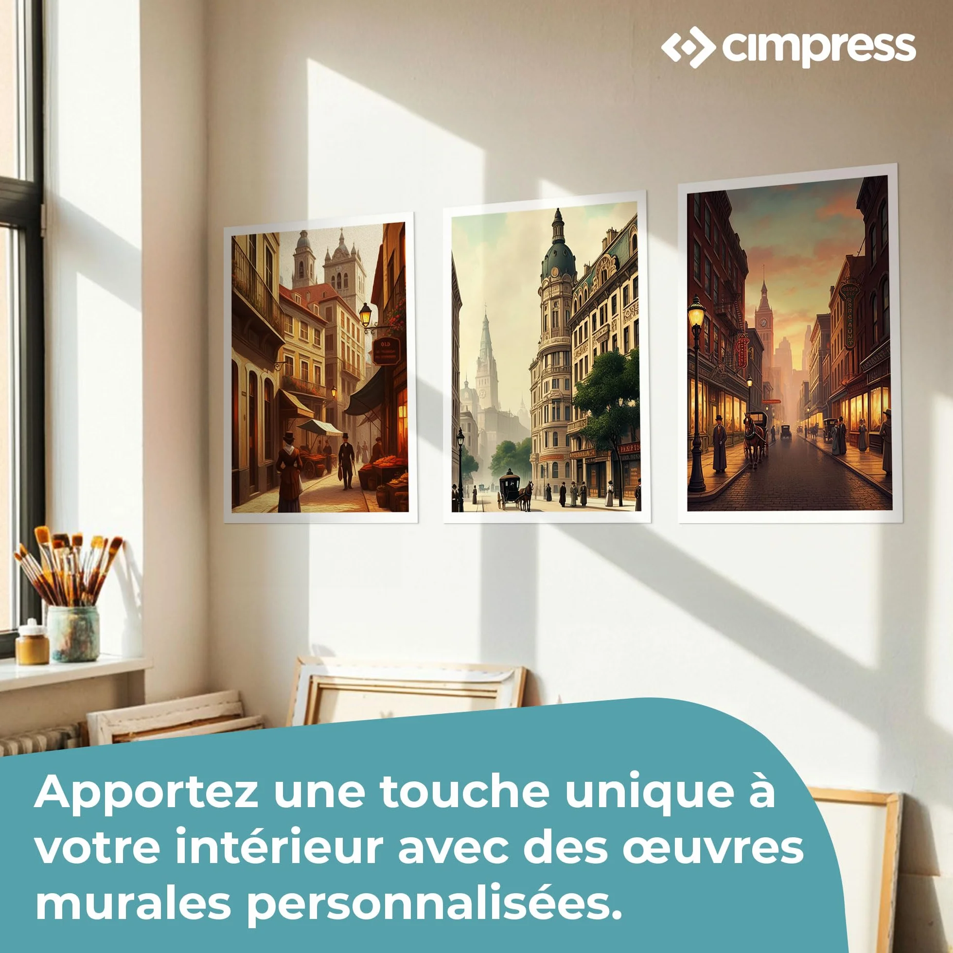 Affiche Personnalisée Cimpress Art Mural Vertical avec Photo Texte A4 A3 A2 A1 B2 50x70.7cm