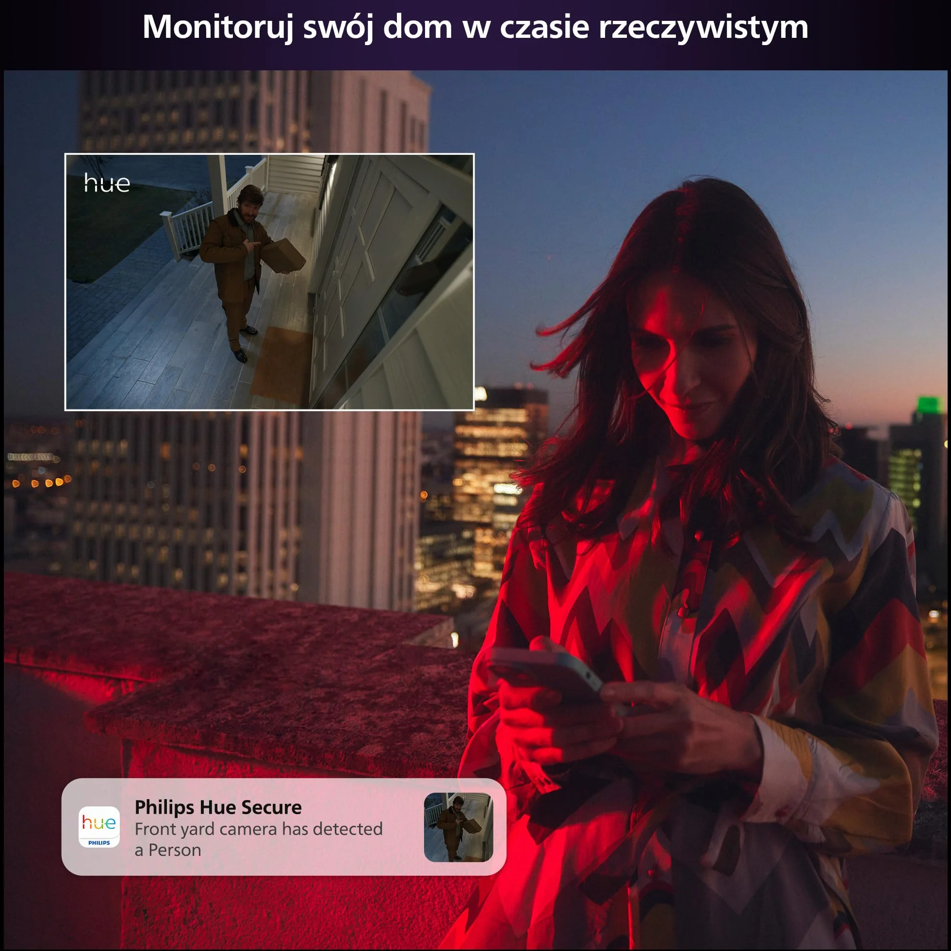 Philips Hue Raven Kamera przewodowa biała