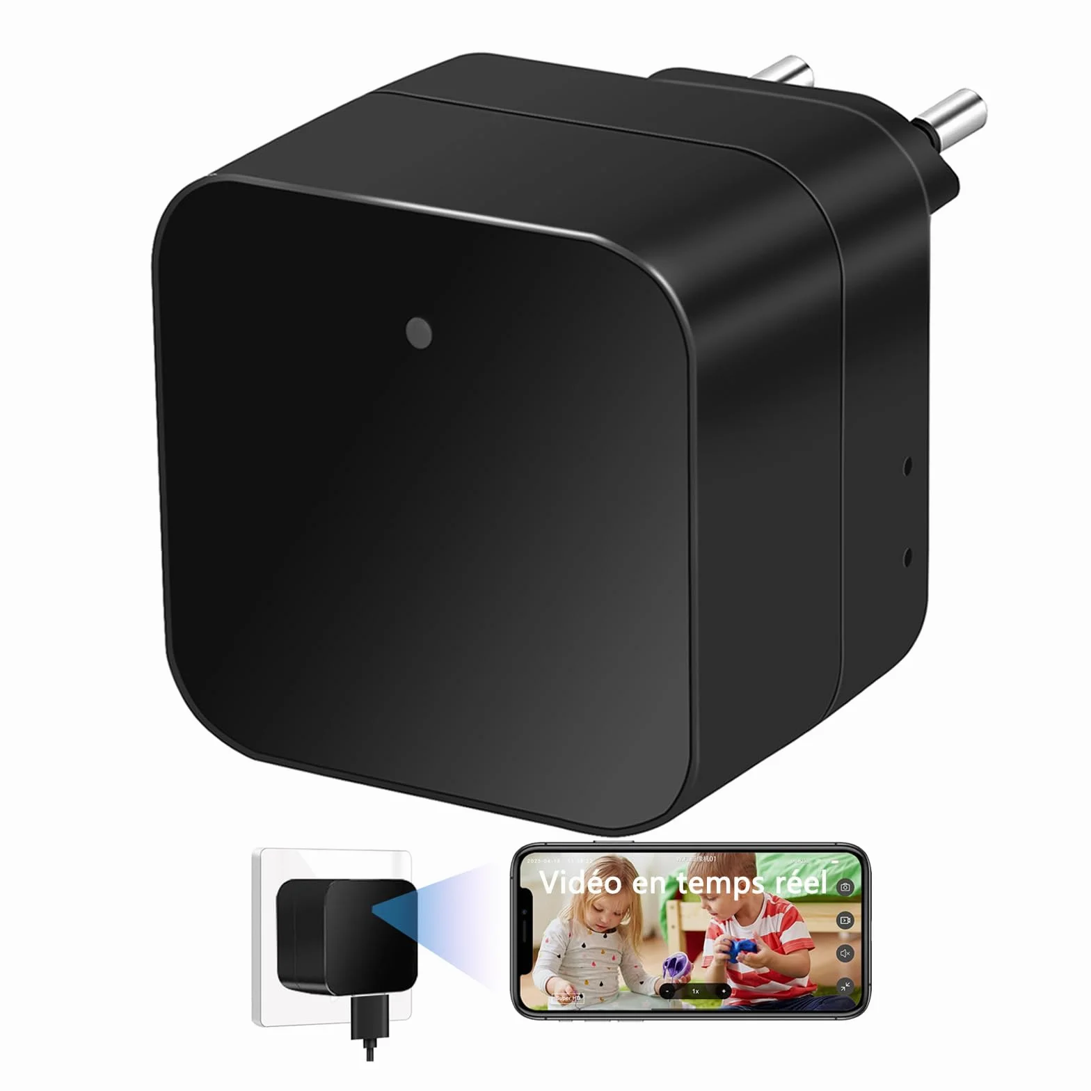 Mini ukryta kamera szpiegowska 5G/2,4G, niewidoczna kamera HD 1080P Microspia, przenośna mini kamera HD 1080P, kamera szpiegowska z wykrywaniem ruchu, przechowywanie w chmurze do domu, biura itp.
