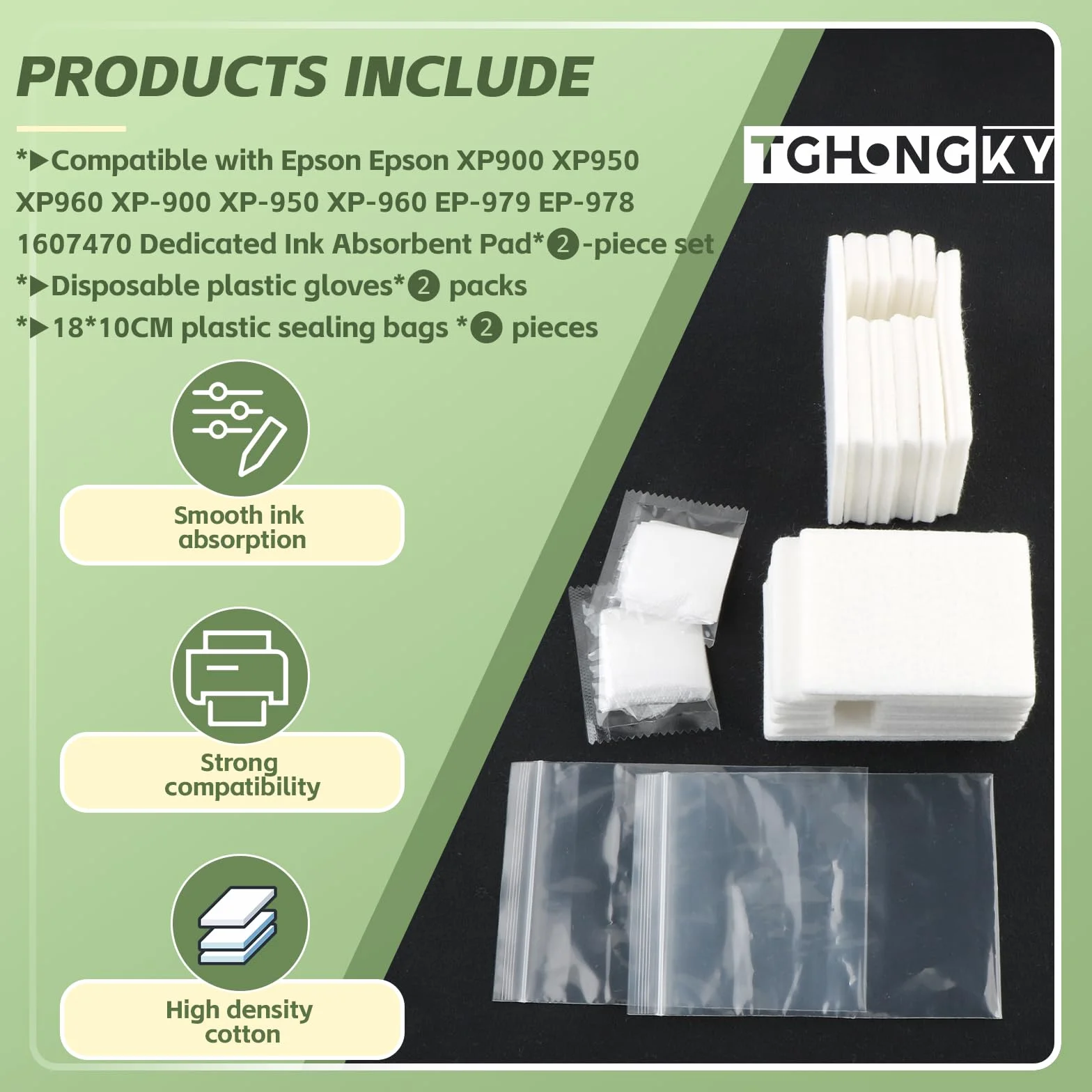 Eponges pour Epson XP900 XP950 XP960 EP-979 EP-978 Tapis d'encre