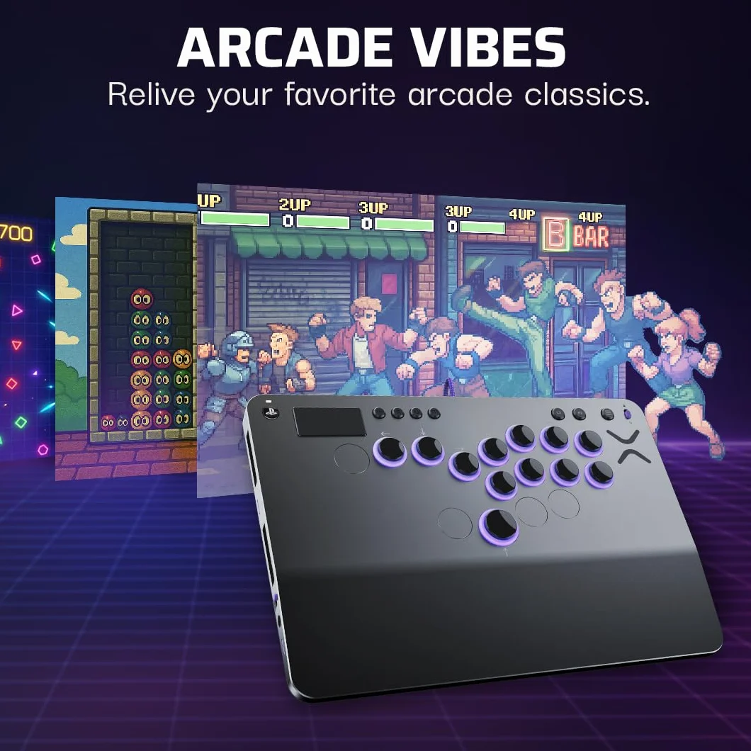 Turtle Beach Victrix Pro KO Fight Stick Gris Édition Officielle PS avec Boutons Cherry MX Speed Silver