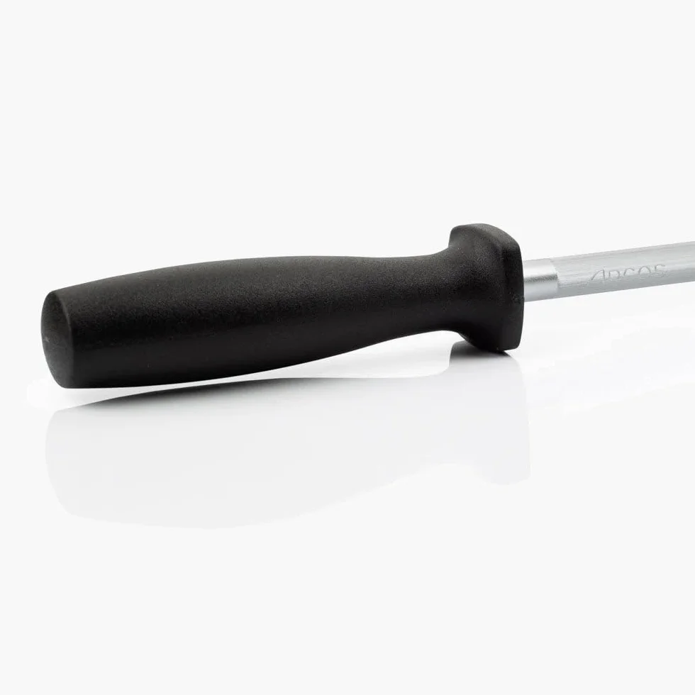 Arcos Aiguiseur Manuel de Couteaux - Acier Carbone et Diamant, 230mm, Noir, Compatible Droitiers et Gauchers