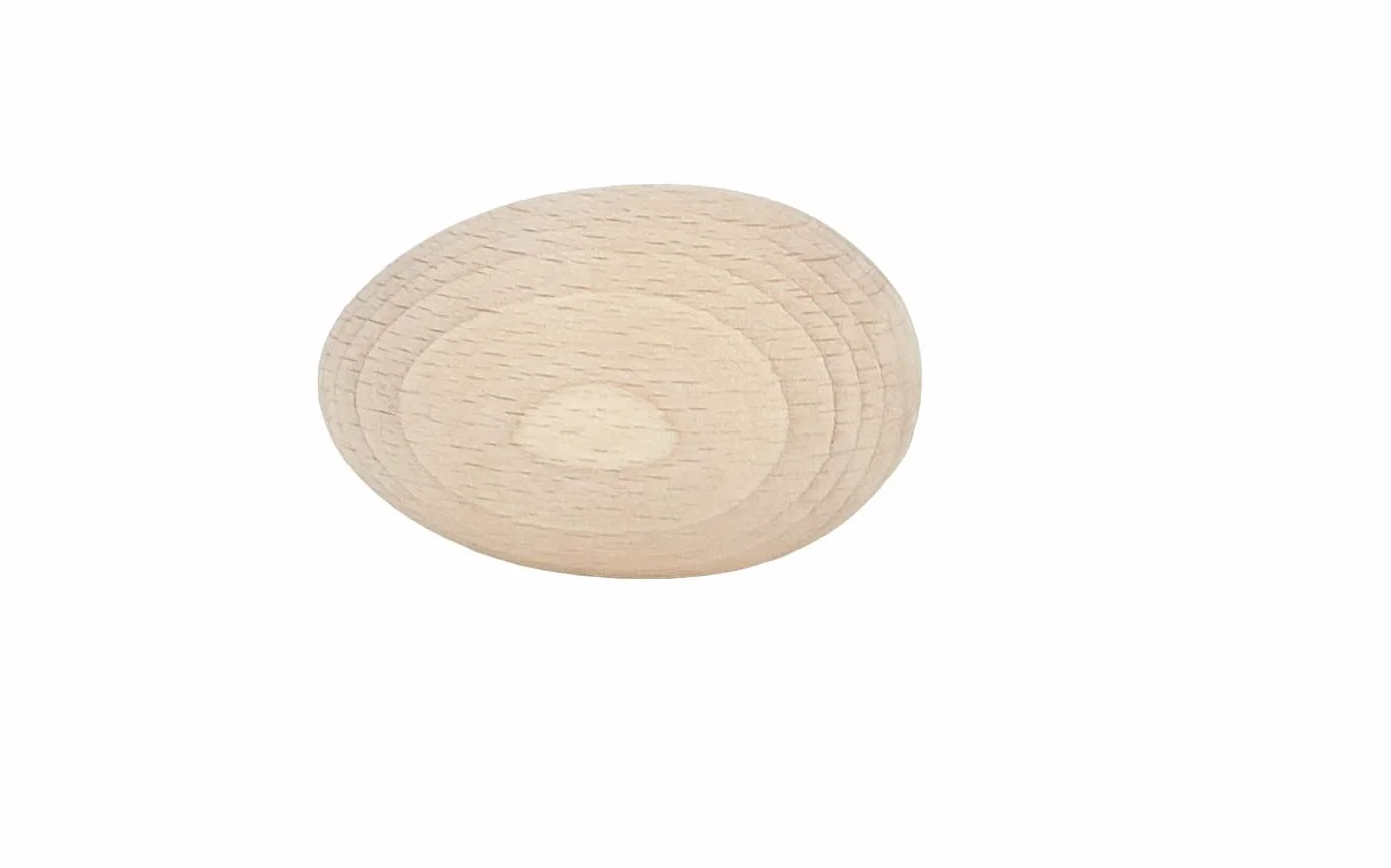 Oeufs en bois massif pour peinture découpage pyrogravure - Hêtre non traité 25x35 mm Pâques