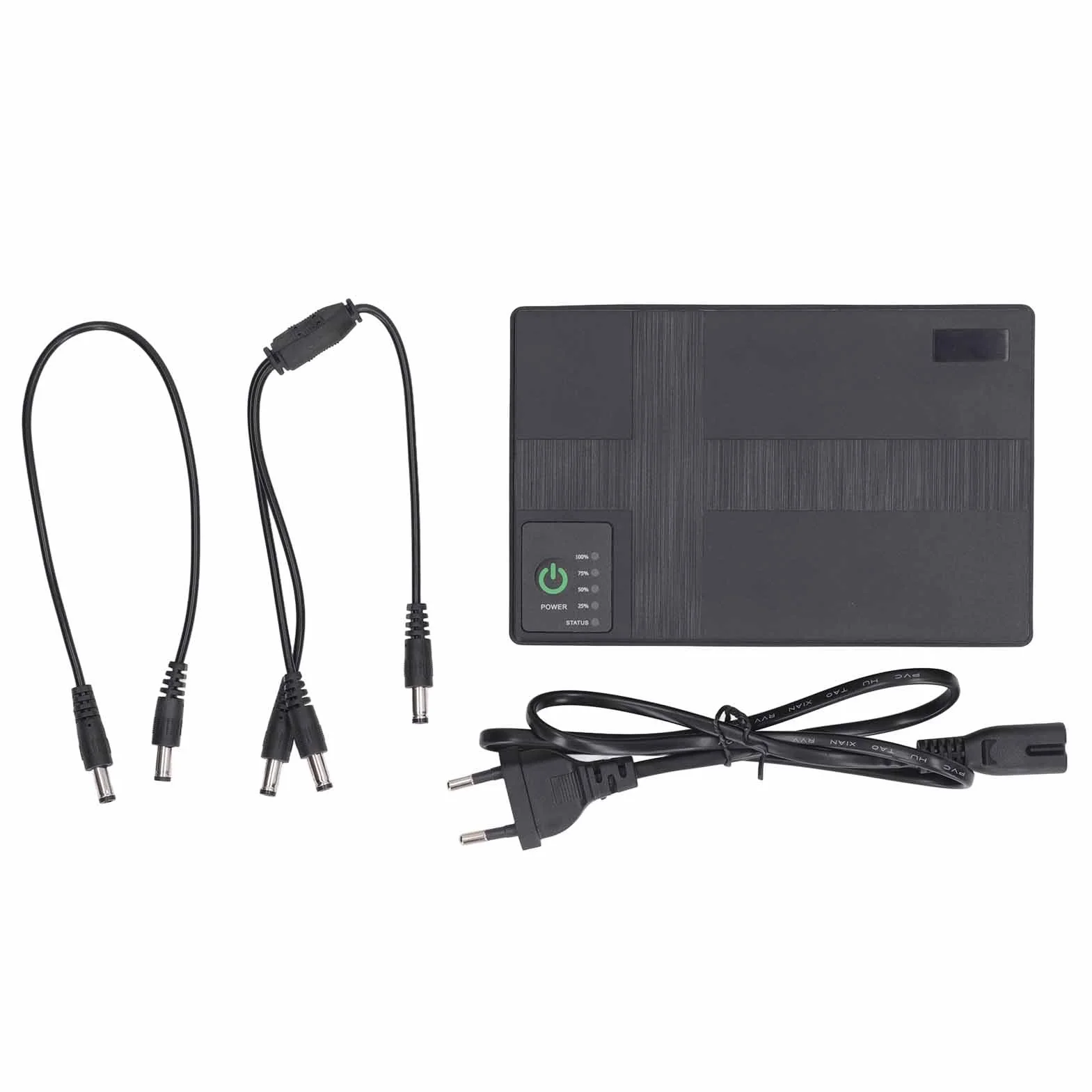 Zasilacz Awaryjny 10400mAh UPS Podtrzymanie Bateryjne, 5V 9V 12V 2A POE 15V 24V 1A Zasilacz Wyjściowy do Routera, Modemu, Kamery Bezpieczeństwa (Wtyczka UE)