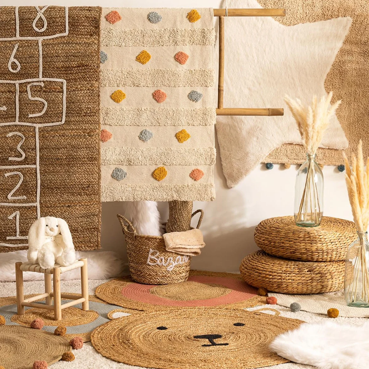 Atmosphera Tapis Enfant Coton tufté 120x170 cm