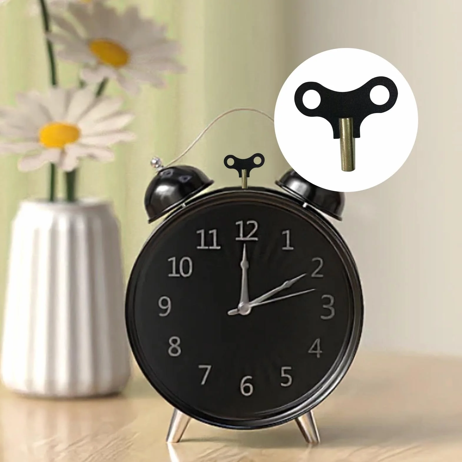 Clé d'horloge murale à remonter, outil de réparation pour pendules en métal