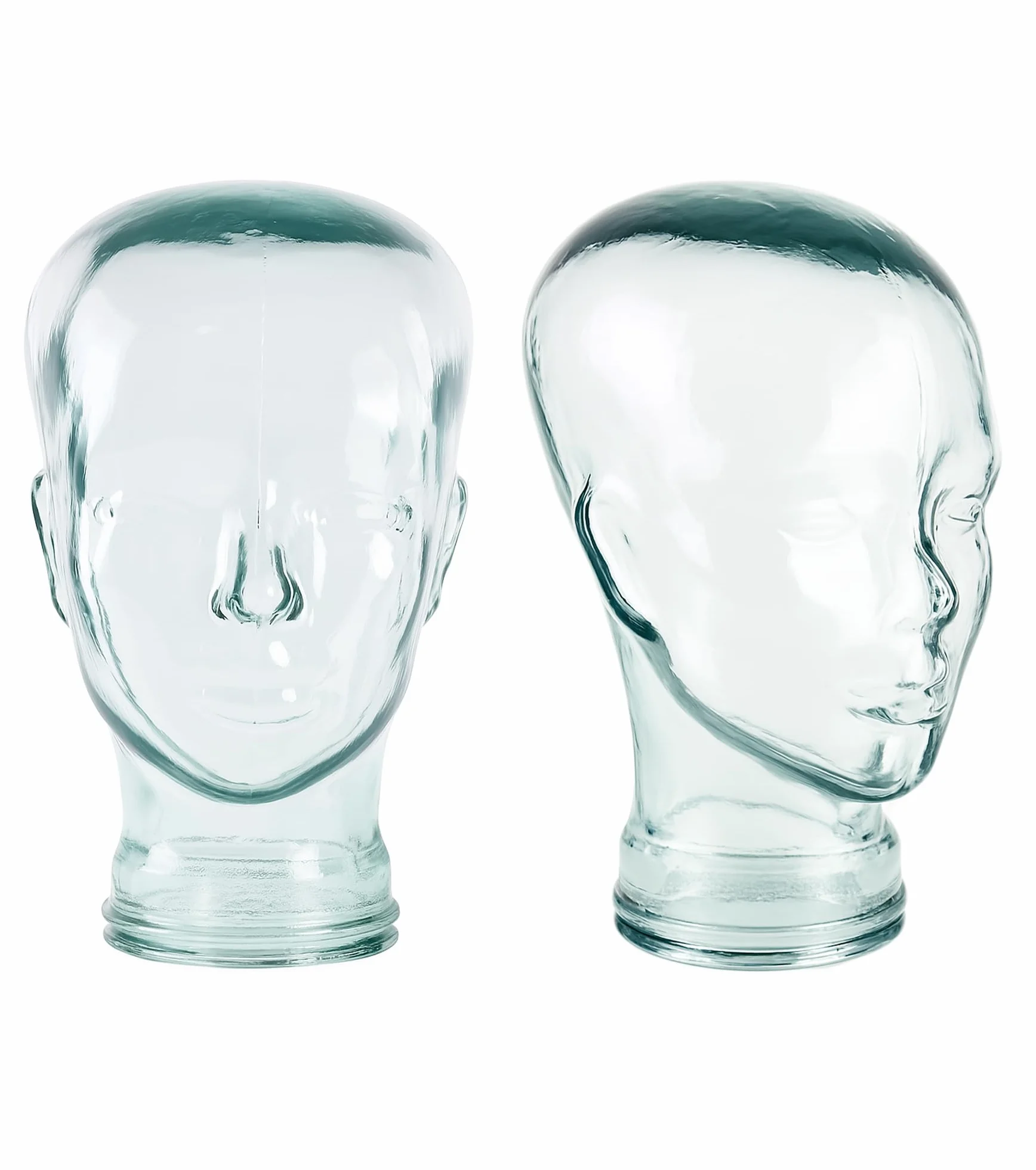Tête de Mannequin décorative en Verre recyclé - Présentoir pour Accessoires