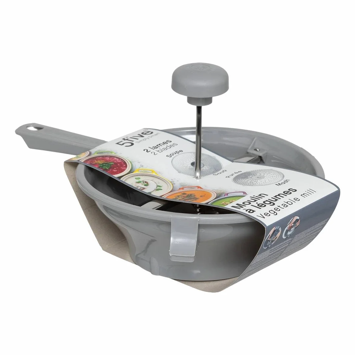 Moulin à légumes 24cm gris 5five