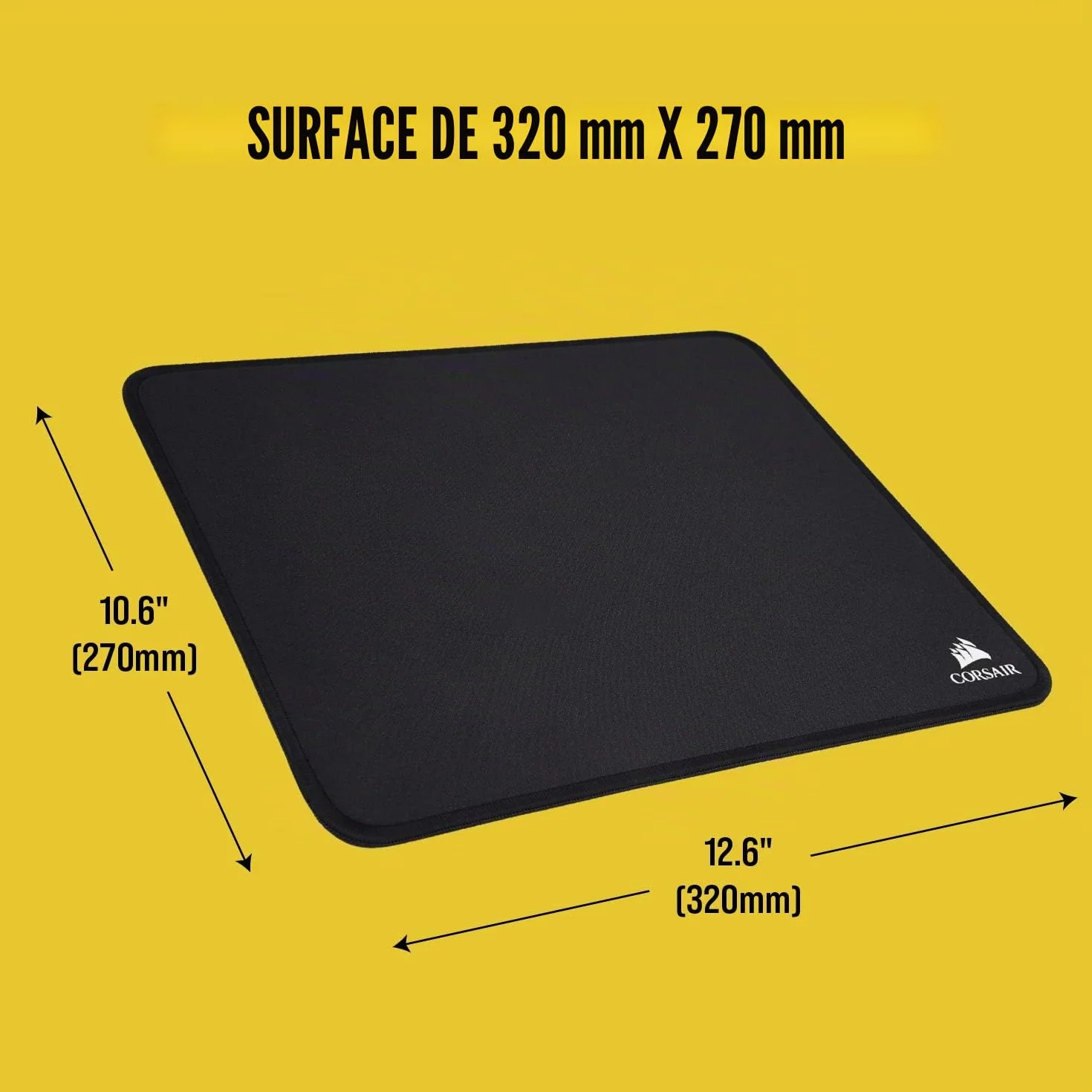 Corsair MM350 Champion Series Tapis de Souris Gaming Moyen Noir