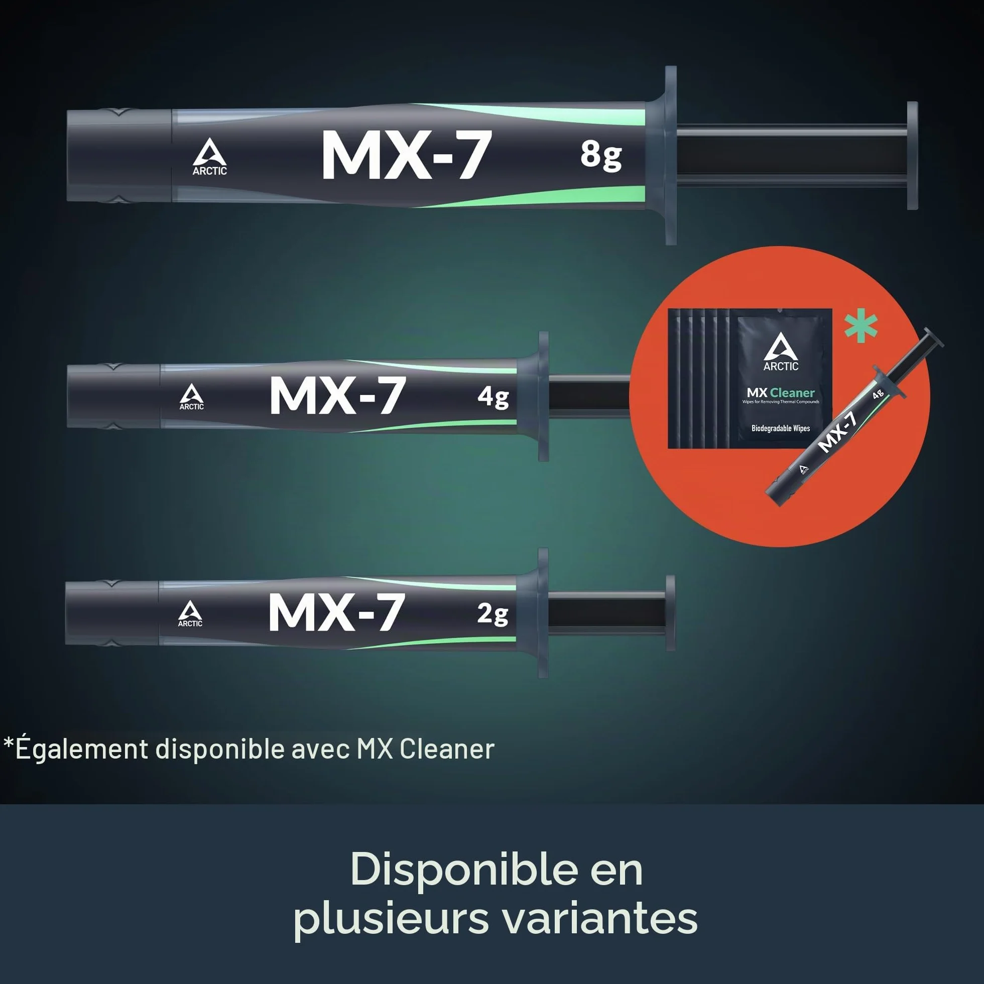 ARCTIC MX-7 Pâte thermique ultra-performante pour CPU GPU processeurs 8 g