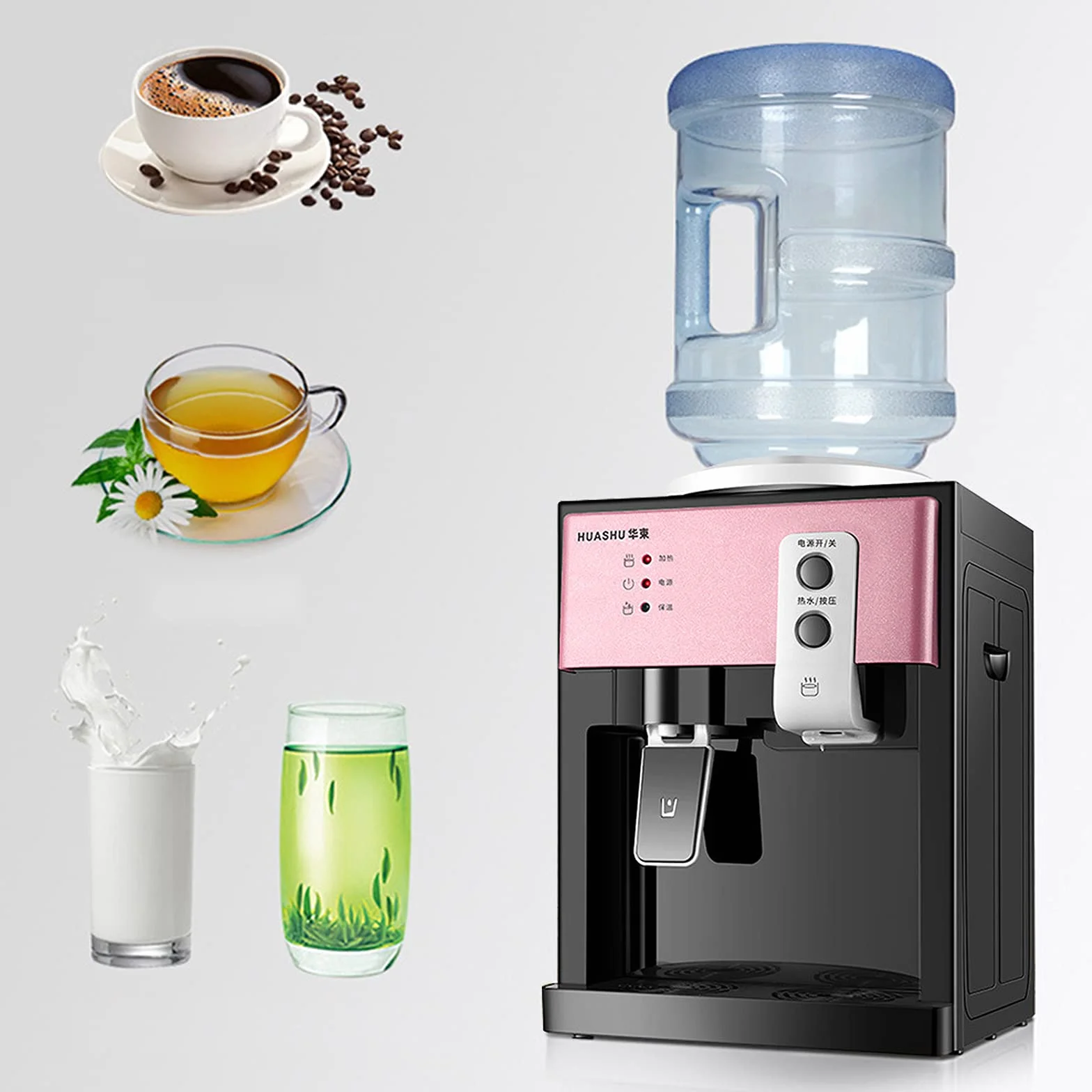 550W Distributeur d'eau électrique chaude et froide pour la maison 220 V Mini-distributeur de bureau Distributeur d'eau électrique Distributeur d'eau chaude et froide Refroidisseur d'eau Distributeur