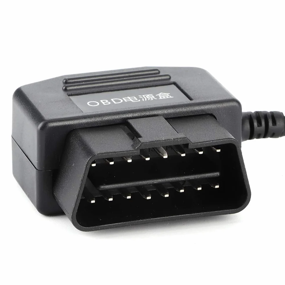 18.7 calowy kabel zasilajÄ…cy On-Board DiagnosticsII kabel zasilajÄ…cy On-Board Diagnostics2 na USB Dash Cam zestaw okablowania 16 zÅ‚Ä…cze pinowe do wideorejestrator samochodowy GPS kamera samochodowa